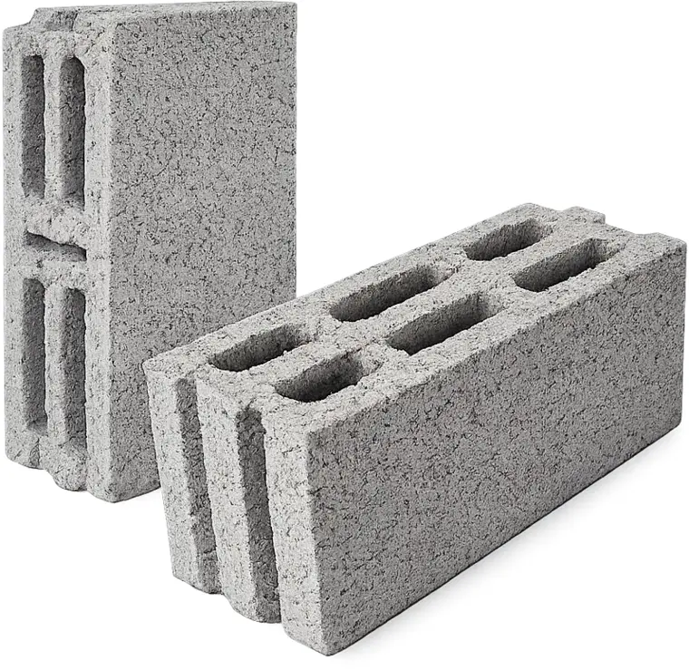 15 cm lightweight concrete block · three-wall